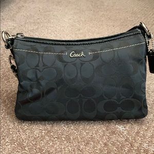 Used Black Coach Small Purse